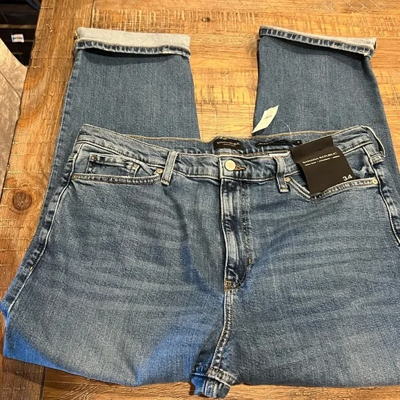 New Banana Republic High Rise Straight Size 34 - Picture 7 of 9